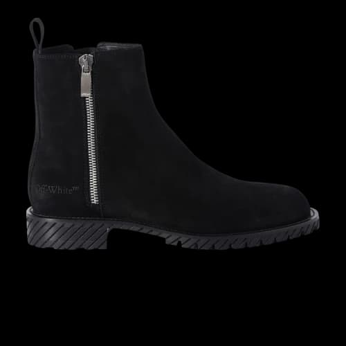 Off-White Military Suede Ankle Boot 'Black'