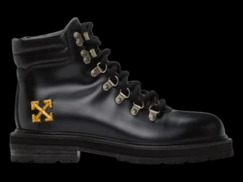 OFF-WHITE Sponge Laceup Boot Black