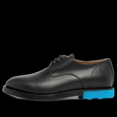 Off-White Contrasting-Sole Derby Shoes 'Black Blue'