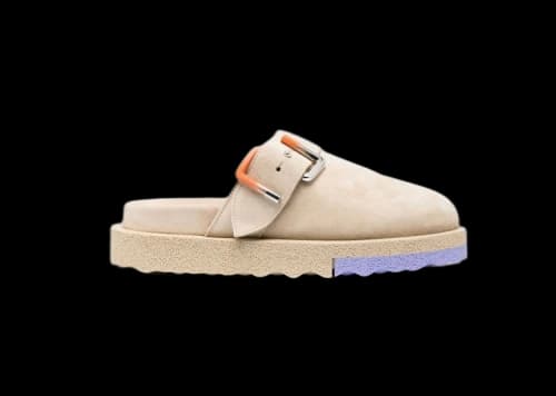 OFF-WHITE Spongesole Clogs Beige Purple