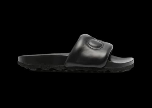 OFF-WHITE Bookish Leather Sliders Black