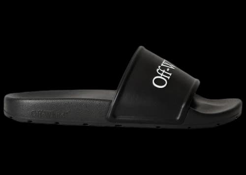 OFF-WHITE Bookish Logo Slide Black White