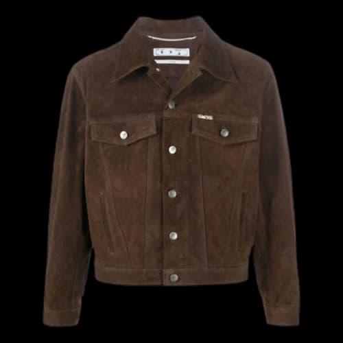 Off-White Arrows Classic Pattern Jacket Brown