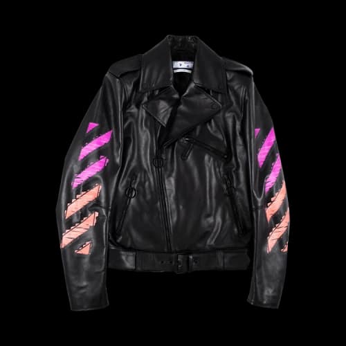 Off-White SS21 lapel Printing Jacket Black
