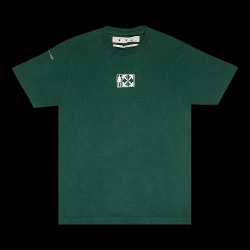 Off-White Logo Printing Short Sleeve Green
