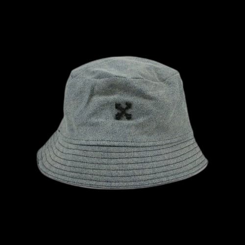 Off-White Appliqué Denim Bucket Hat 'Blue'