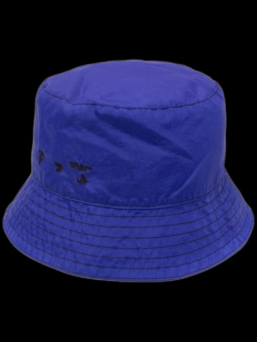 OFF-WHITE OW Polyester Bucket Hat Blue/Black