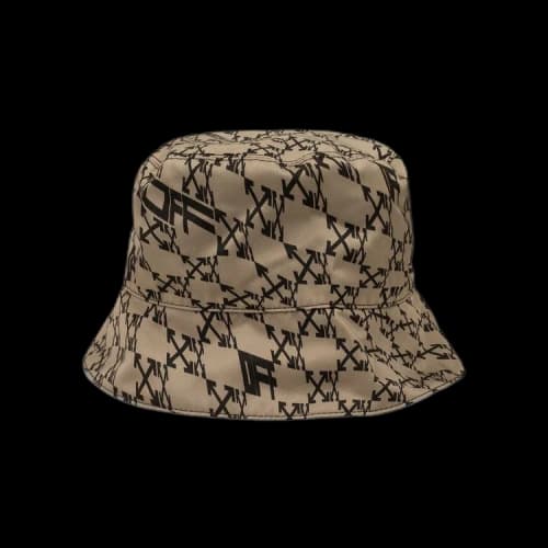 Off-White Allover Reversible Bucket Hat 'Camel/Black'