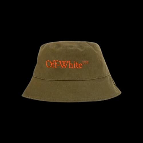 Off-White Bookish OW Reversible Bucket 'Army Green'