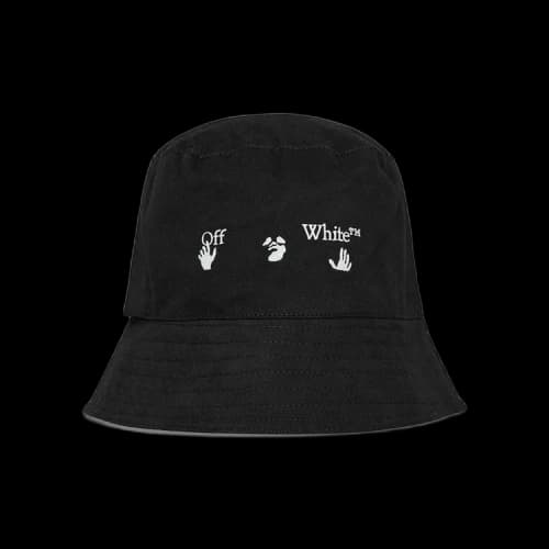 OFF-WHITE Swimming Man Bucket Hat Black/White