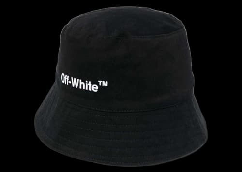 OFF-WHITE Helvetica Bucket Hat Black