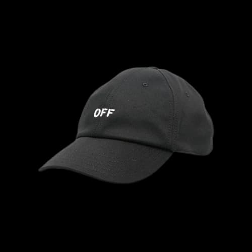 OFF-WHITE Drill Off Stamp Baseball Cap Black/White