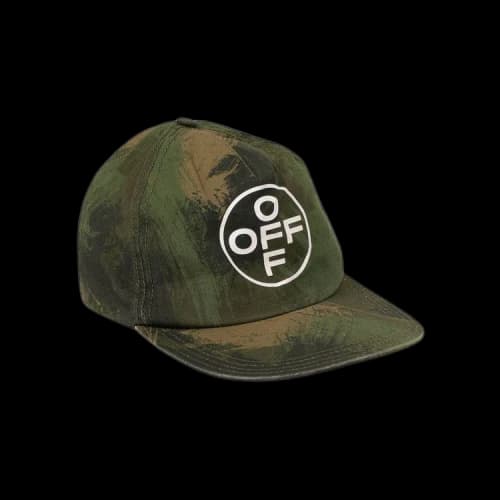 Off-White Camouflage Logo Baseball Cap 'Green'