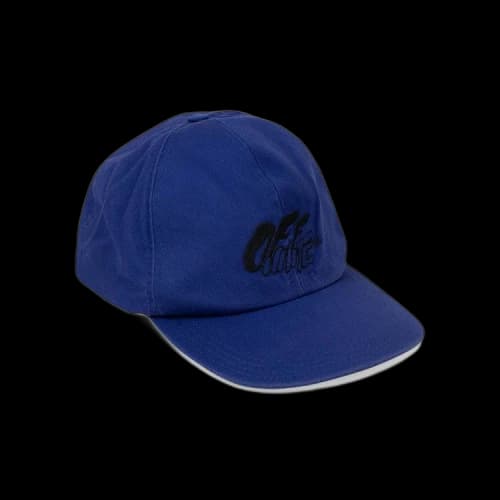 Off-White Spray Typo 5 Panel Cap 'Blue'