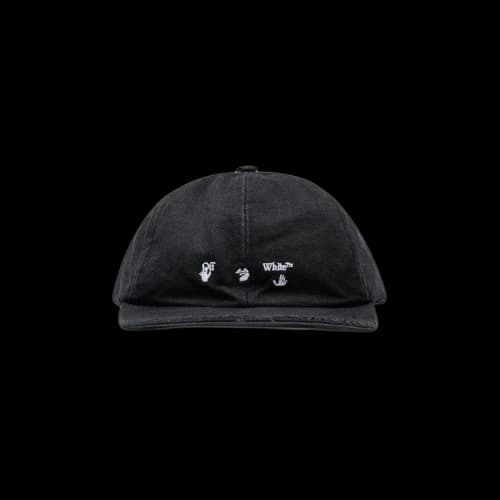 OFF-WHITE Logo Baseball Cap Black/White