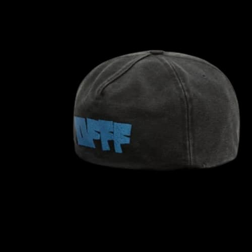 Off-White FW21 Cotton Minimalistic Casual Alphabet Printing Cap Black
