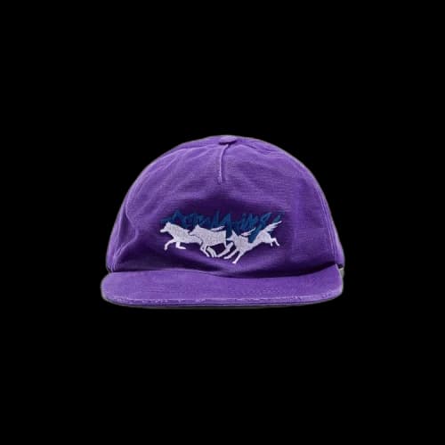 Off-White Running Wolves Baseball Cap 'Purple'