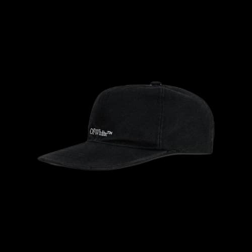 OFF-WHITE Bookish Logo Embroidered Baseball Cap Black/White