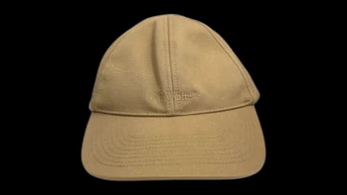OFF-WHITE Monotone Logo Cap Beige