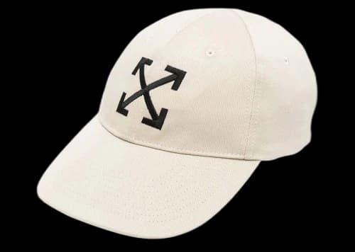 OFF-WHITE Arrow Baseball Cap Dark Sand