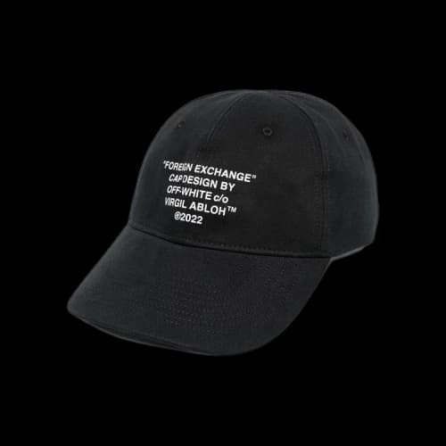Off-White Foreign Exchange Baseball Cap 'Black/White'