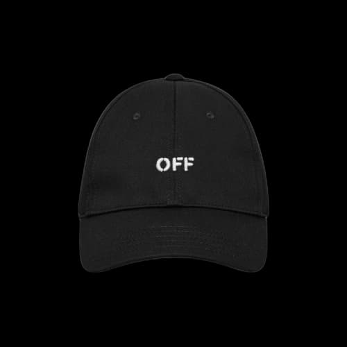 Off-White Off Stamp Drill Baseball Cap Black/White
