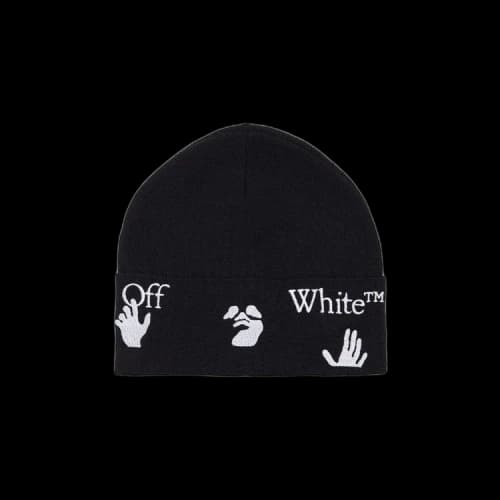 Off-White Logo Beanie 'Black/White'