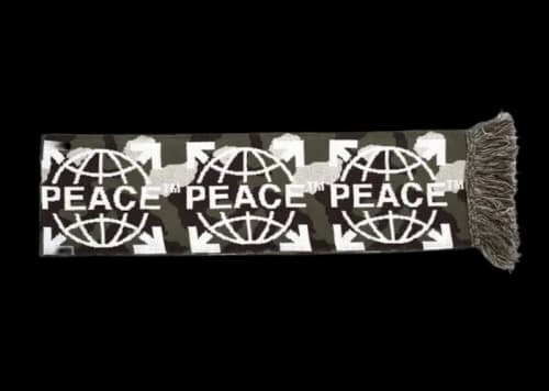 OFF-WHITE Camouflage Peace Scarf Khaki
