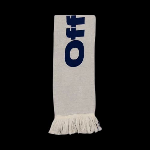 Off-White Logo Knit Scarf 'White'