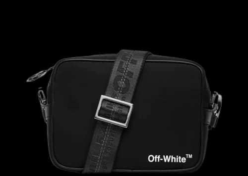 OFF-WHITE Crossbody Camera Bag Black White