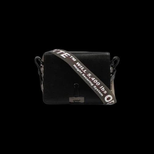 Off-White Leather 'Binderclip' Crossbody Bag 'Black'