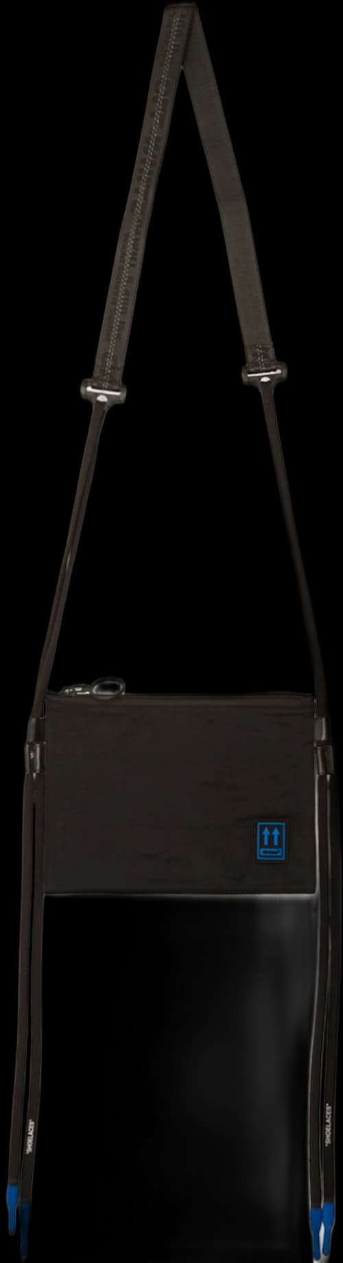 OFF-WHITE Flat Crossbody Bag Black