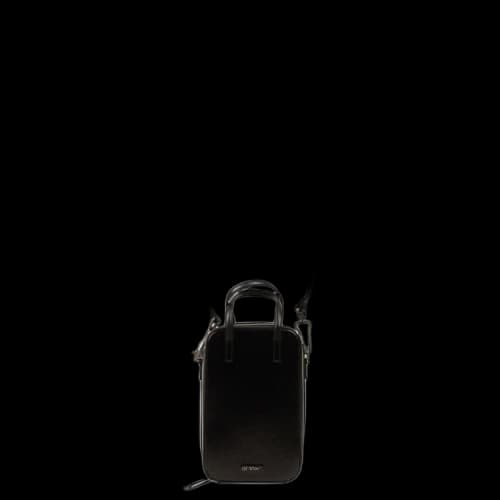 Off-White Leather Tote Bag 'Black'