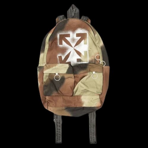 Off-White Stencil Camo Backpack 'Brown'
