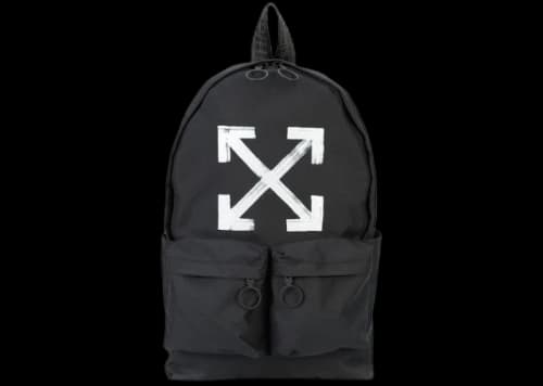 OFF-WHITE Brushed Arrows Backpack Black White
