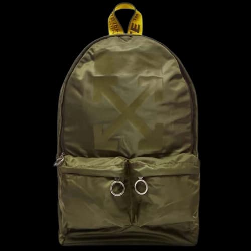 OFF-WHITE Travel Arrow Rucksack Backpack Green