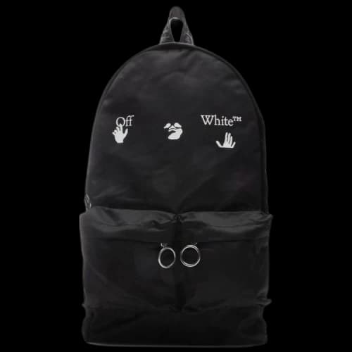 Off-White OW Logo Backpack 'Black/White'