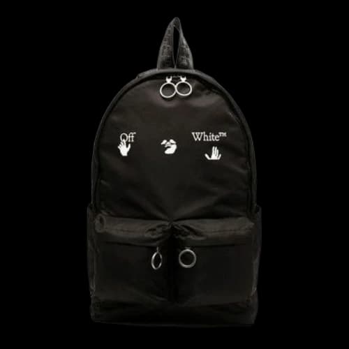 Off-White Printing Series Multiple Pockets Backpack schoolbag