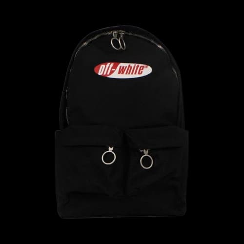 Off-White Split Logo Backpack 'Black/Red'
