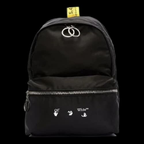 Off-White Mini Industrial Shoulder Strap Black Backpack
