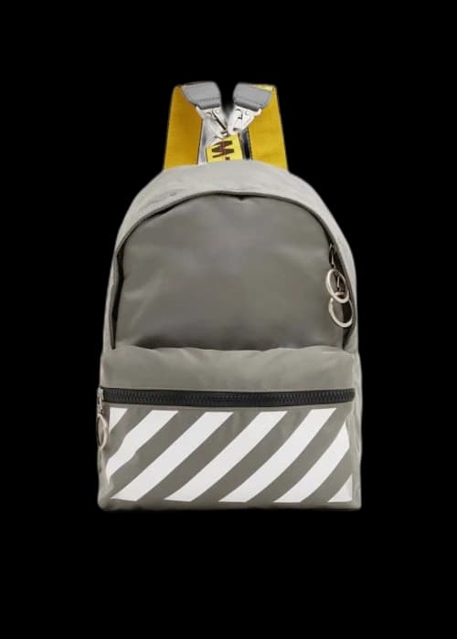 Off-White Binder Nylon Mini Backpack Grey