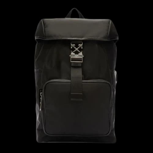 OFF-WHITE Arrow Tuc Nylon Backpack Black