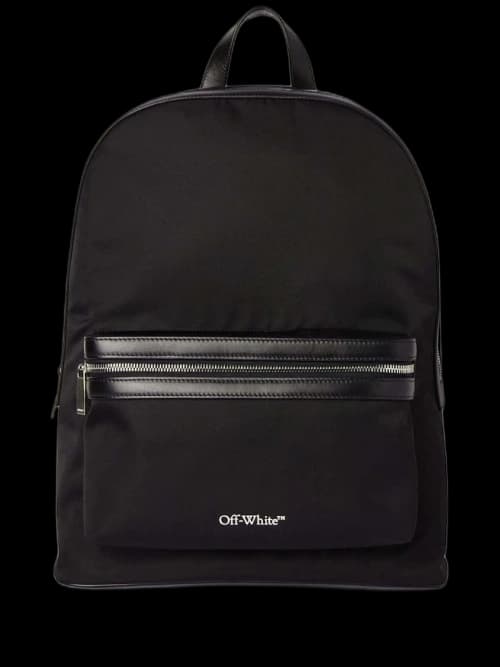 Off-White Core Round Logo-Print Backpack Black
