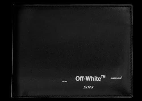 OFF-WHITE Logo Bifold Wallet Black White