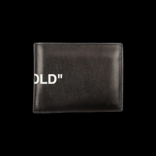 Off-White Quote Bifold Wallet 'Black'