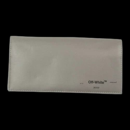 Off-White Long Bi-Fold Wallet 'Grey'