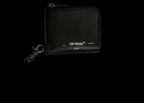 OFF-WHITE Logo Chain Wallet Black White