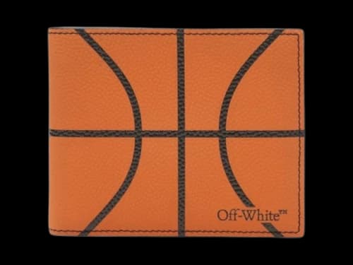 OFF-WHITE Basketball Classic Bifold Wallet Orange