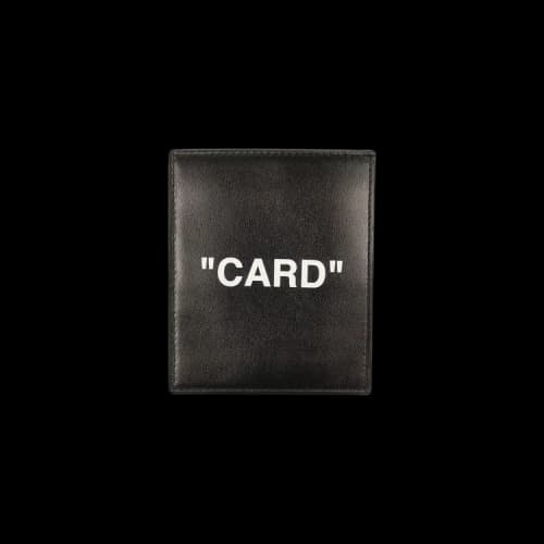 Off-White Quote Card Holder 'Black'