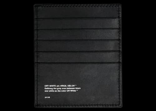 OFF-WHITE Logo Card Holder Black White